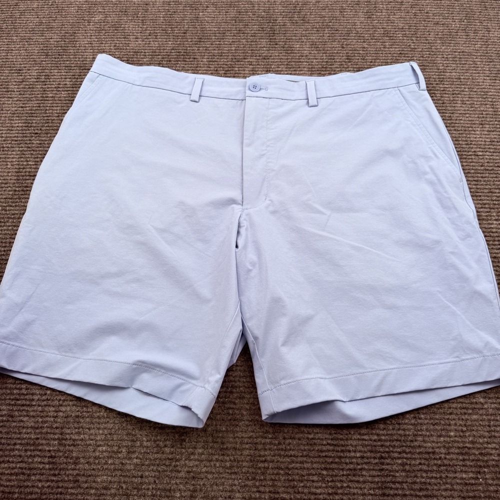 Vineyard Vines OTG 10" Shorts Mens 44B Baby Blue On The Go Performance Stretch
